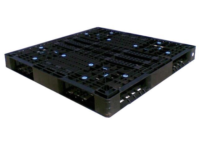 Pallet Plástico 110×110×11 cm Dupla‑Face