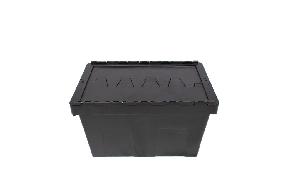 Caixa Plástica fechada tampa dobrável 33x26x47