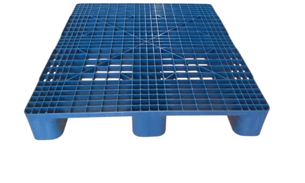 Pallet Plástico Azul 100×120×15 (Travado Azul)