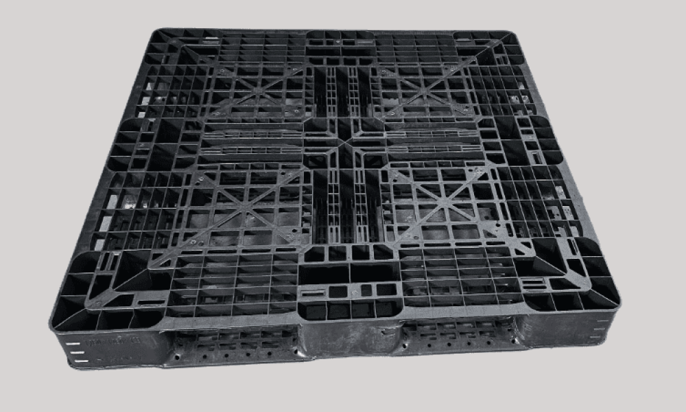 Pallet Plástico 105×105×12 Exportação – Pallet Travado para Big Bag de Exportação