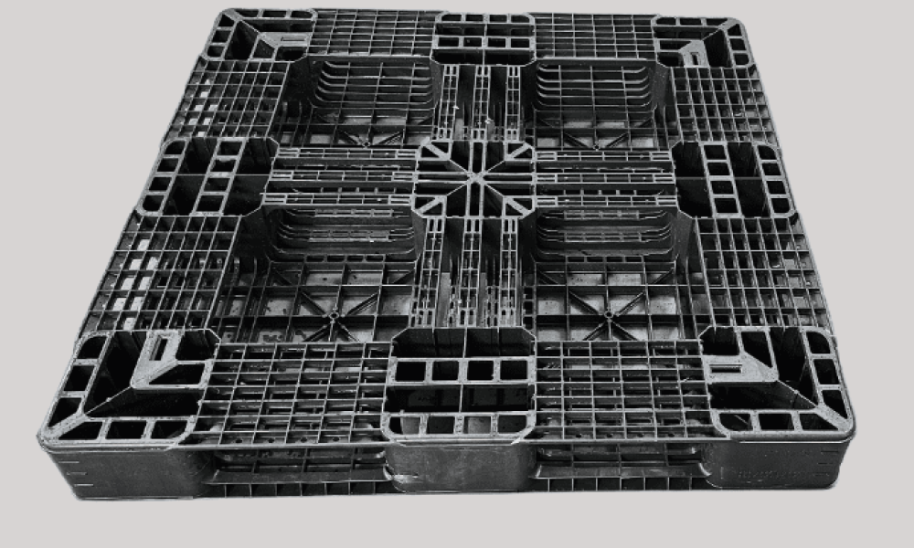 Pallet Plástico 105×105×12 Exportação – Pallet Travado para Big Bag de Exportação