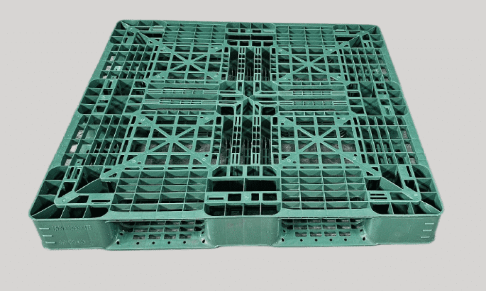 Pallet Plástico 105×105×12 Exportação – Pallet Travado para Big Bag de Exportação