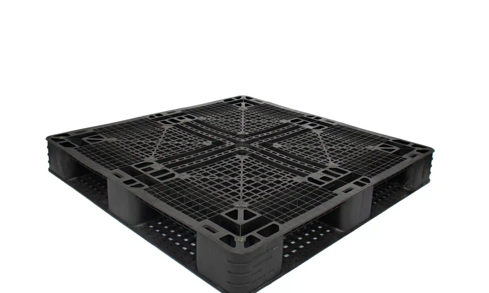 Pallet Plástico Eko 100×100×12 Travado (Rackável)