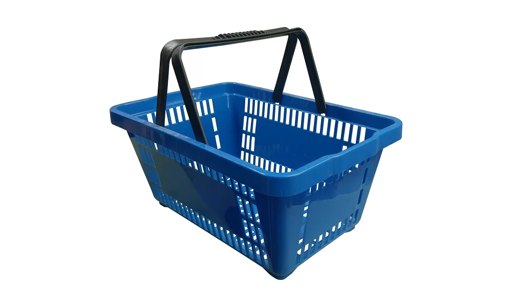 Cesta plástica de supermercado 45x29x20