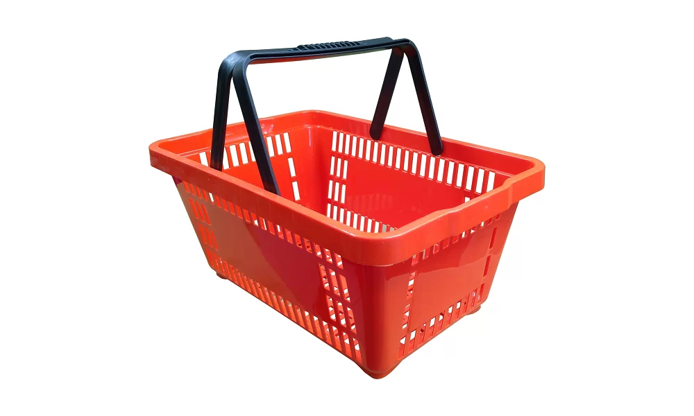 Cesta plástica de supermercado 45x29x20