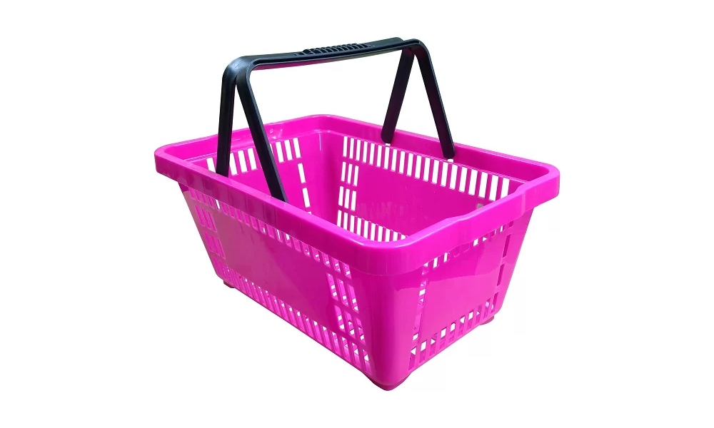 Cesta plástica de supermercado 45x29x20