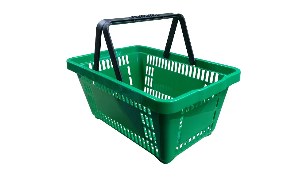 Cesta plástica de supermercado 45x29x20
