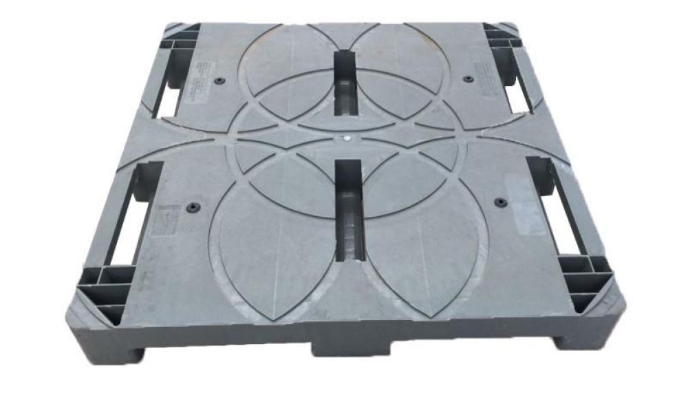 Pallet Plástico 110×110×14 cm para Tambor