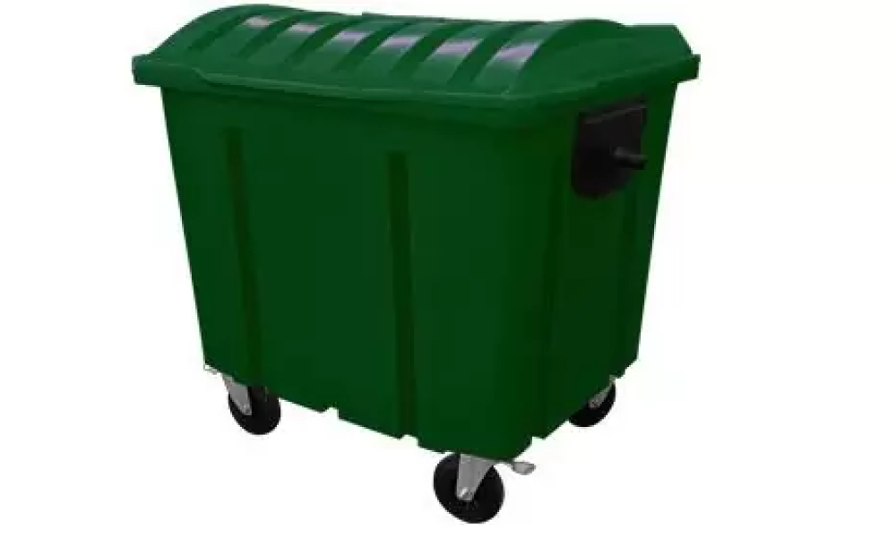 Container Lixo 1000L Coleta C/ Rodas